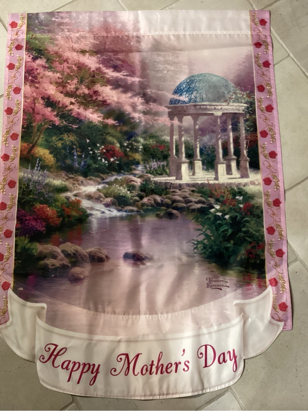 Thomas Kinkade Mother's Day Flag